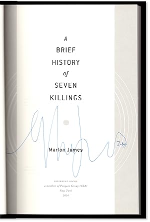 A Brief History in Seven Killings. Signed and Dated 2014 - Booker Winner.