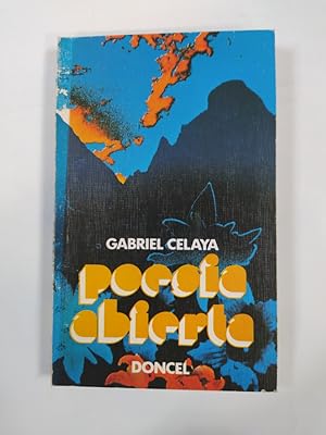 Imagen del vendedor de Poes�a Abierta. a la venta por Traper�aDeKlaus