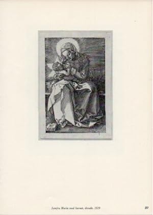 Seller image for LAMINA V35676: Albrecht Durer. Jomfru Maria med barnet, diende for sale by EL BOLETIN