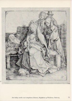 Seller image for LAMINA V35667: Albrecht Durer. Donhellige familie med evangelisten Johannes, Magdalena og Nikodemus for sale by EL BOLETIN