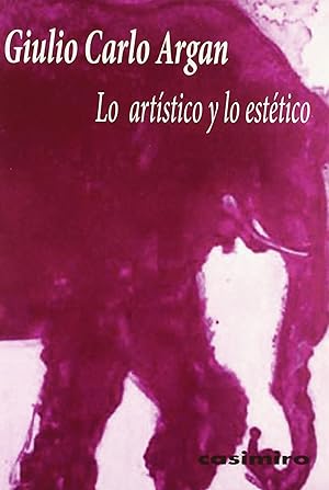 Seller image for Lo artistico y lo estetico 3 ed for sale by Imosver