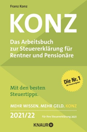 Bild des Verkufers fr Konz, Das Arbeitsbuch zur Steuererklrung fr Rentner und Pensionre. zum Verkauf von Terrashop GmbH