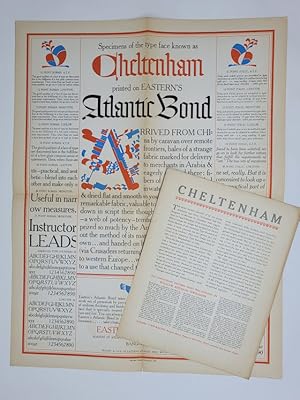 Specimens of the Type Face Knows as Cheltenham Printed on Eastern's Atlantic Bond