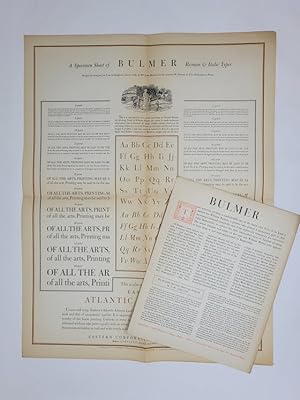 A Specimen Sheet of Bulmer Roman & Italic Types