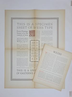 This is a Specimen Sheet of Weiss Type