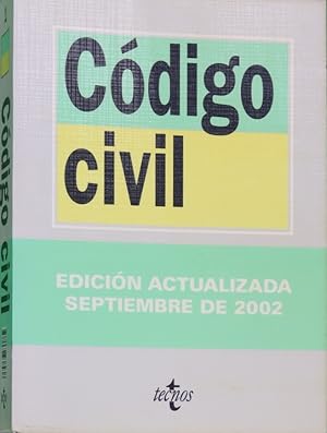 Imagen del vendedor de Cdigo civil a la venta por Librera Alonso Quijano