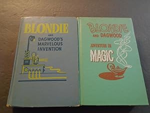 2 Blondie Bks Marvelous Invention, Adventure in Magic by Chic Youngt 1947 HC