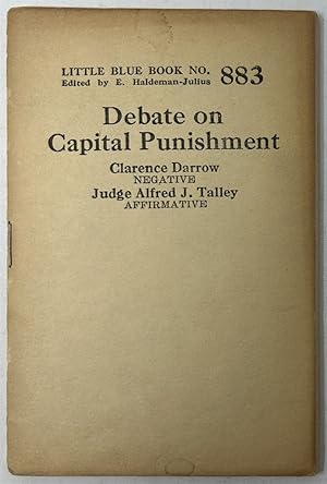 Bild des Verkufers fr Debate on Capital Punishment zum Verkauf von Oddfellow's Fine Books and Collectables