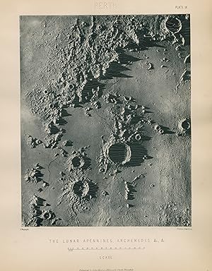 Image du vendeur pour [3 Woodbury Prints] THE LUNAR APENNINES, ARCHEMEDES &c., &c. (PL. IX); MERCATOR & CAMPANUS (PL. XV); ARISTARCHUS & HERODOTUS (PL. XVIII) mis en vente par Rare Photo Gallery