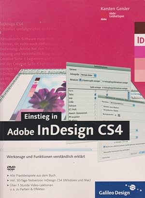 Imagen del vendedor de Einstieg in Adobe InDesign CS 24. Mit DVD. Werkzeuge und Funktionen verstndlich erklrt. a la venta por La Librera, Iberoamerikan. Buchhandlung