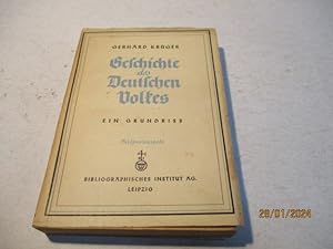 Bild des Verkufers fr Geschichte des Deutschen Volkes. Ein Grundriss. zum Verkauf von Ottmar Mller