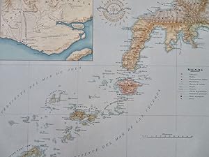 West Mindanao Jolo Zamboanga Philippines Filipinas 1900 large color detail map