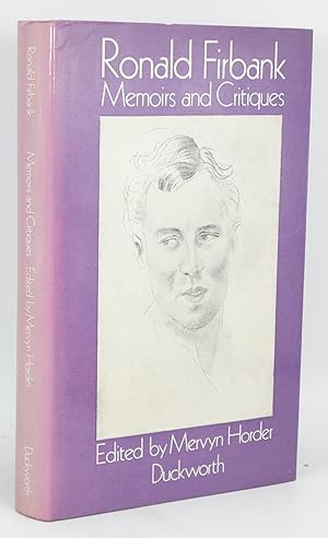 Bild des Verkufers fr Ronald Firbank: Memoirs and Critiques zum Verkauf von Besleys Books  PBFA