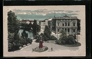 Bild des Verkufers fr Ansichtskarte Dsseldorf, Cornelius-Platz, Hofgartenstrasse zum Verkauf von Bartko-Reher