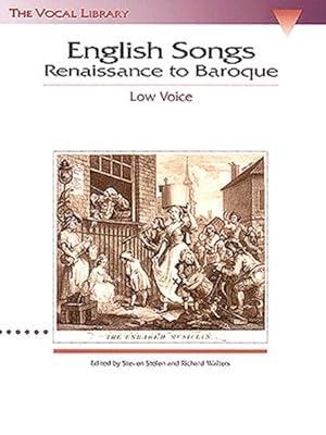 Image du vendeur pour English Songs Renaissance to Baroque : The Vocal Library mis en vente par GreatBookPricesUK