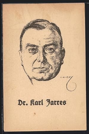 Image du vendeur pour Knstler-Ansichtskarte Portrait Dr. Karl Jarres, Weimarer Republik mis en vente par Bartko-Reher