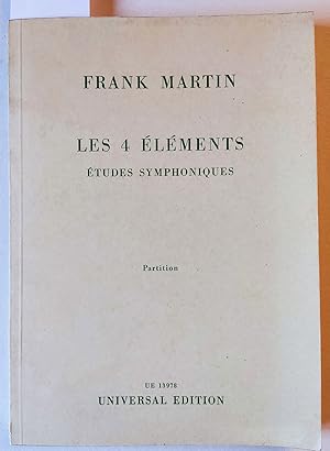 Immagine del venditore per Les 4 Elements. La terre - l Eau - l Air - le Feu. Etudes symphoniques. Partition. (= UE 13978 Z). venduto da Versandantiquariat Kerstin Daras