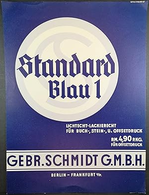 Image du vendeur pour Werbedruck von 1930. Gebr. Schmidt Gmbh, Berlin - Frankfurt mis en vente par ANTIQUARIAT Franke BRUDDENBOOKS