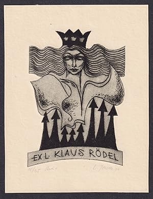 Seller image for Ex L. Klaus Rdel" - Exlibris ex-libris Ex Libris bookplate for sale by Antiquariat Steffen Vlkel GmbH