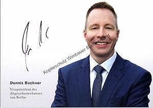 Bild des Verkufers fr Original Autogramm Dennis Buchner Prsident Abgeordnetenhaus Berlin /// Autograph signiert signed signee zum Verkauf von Antiquariat im Kaiserviertel | Wimbauer Buchversand