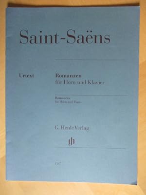 Immagine del venditore per Camille Saint-Saens. Urtext. Romanzen fr Horn und Klavier venduto da Brcke Schleswig-Holstein gGmbH