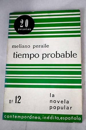 Seller image for Tiempo probable for sale by Alcan Libros