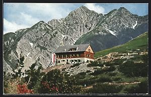 Bild des Verkufers fr Ansichtskarte Solsteinhaus, D. u. . Alpenverein, Erlsattel zum Verkauf von Bartko-Reher