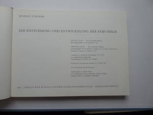 Die Entstehung und Entwickelung der Eurythmie. Erster Kurs: Das dionysische Element, Bottmingen/B...