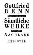 Sämtliche Werke - Stuttgarter Ausgabe. Band 7/2: Nachlass und Register