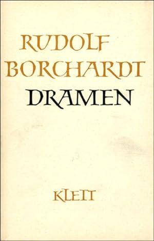Bild des Verkufers fr Borchardt - Dramen - aus der Reihe: Gesammelte Werke in Einzelbnden zum Verkauf von primatexxt Buchversand