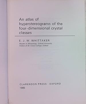 Bild des Verkufers fr An Atlas of Hyperstereograms of the Four-Dimensional Crystal Classes zum Verkauf von books4less (Versandantiquariat Petra Gros GmbH & Co. KG)
