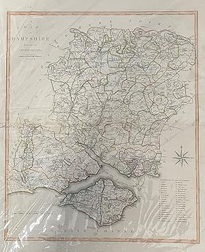 Cary's New English Atlas - Of Map Hampshire