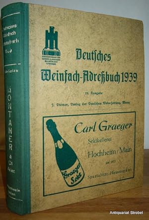 Deutsches Weinfach-Adreßbuch. 23., vollständig neu bearbeitete Auflage.