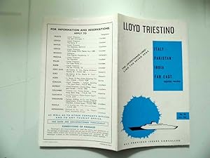LLOYD TRIESTINO ITALY PAKISTAN INDIA FAR EAST express service No. 28 April 1963