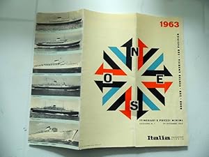 ITALIA NAVIGAZIONE GENOVA ITINERARI PREZZI MINIMI 1963
