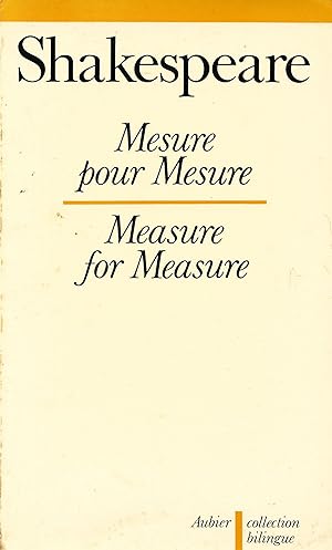 Mesure pour Mesure / Measure for Measure [EDITION BILINGUE]