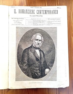 Il romanziere contemporaneo illustrato - Anno I, nn. 1-52 [seguono altri romanzi illustrati Treves]