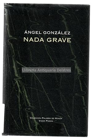Seller image for Nada grave. for sale by Llibreria Antiquria Delstres