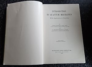 Image du vendeur pour Introduction To Quantum Mechanics with Applications to Chemistry mis en vente par just books