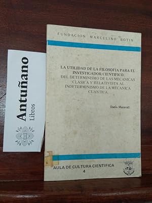 Seller image for La utilidad de la filosofia para el investigador cientifico for sale by Libros Antuano