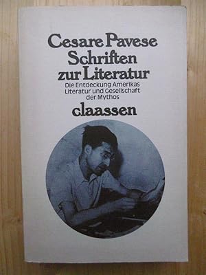 Bild des Verkufers fr Schriften zur Literatur: Die Entdeckung Amerikas. Literatur und Gesellschaft. Der Mythos. (Mit einem Vorwort von Italo Calvino. Deutsch von Erna und Erwin Koppen). zum Verkauf von Antiquariat Steinwedel