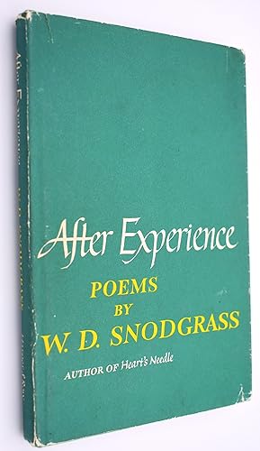 AFTER EXPERIENCE Poems And Translations [SIGNED]