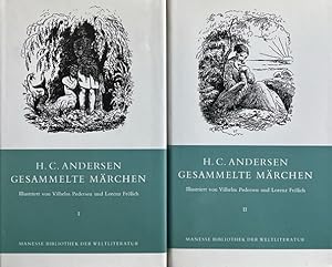 Bild des Verkufers fr Gesammelte Mrchen. 1. und 2. Band. Illustr. von Vilhelm Pedersen und Lorenz Frlich. Auf Grund lterer bersetzungen hrsg. und zum Teil neu bersetzt von Fl. Storrer-Madelung. Manesse-Bibliothek der Weltliteratur. zum Verkauf von Antiquariat J. Hnteler