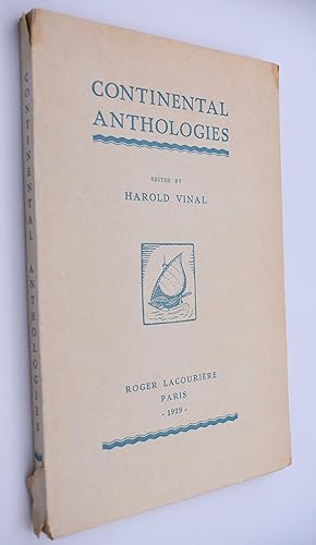 Bild des Verkufers fr CONTINENTAL ANTHOLOGIES First Series zum Verkauf von Dodman Books