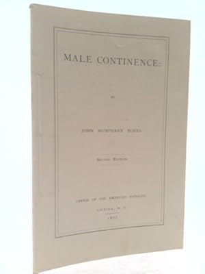 Seller image for Male Continence (Forgotten Books) for sale by ThriftBooksVintage