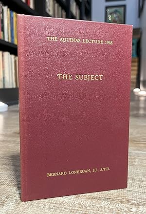 Seller image for The Subject (Aquinas Lecture, vintage hardcover) for sale by Forgotten Lore