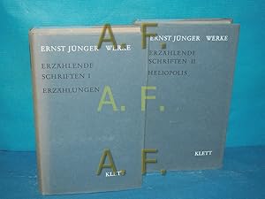 Seller image for Erzhlende Schriften in 2 Bnden: Band 1: Erzhlungen / Band 2: Helipolis (Aus der Reihe: Jnger, Ernst: Smtliche Werke, Band 9 und 10, Erzhlende Schriften I und II) for sale by Antiquarische Fundgrube e.U.