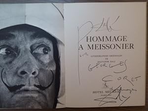 Imagen del vendedor de Manifeste en hommage  MEISSONNIER. Lithographies originales par Salvador DALI. Envoi autographe sign de Salvador DALI. a la venta por Tir  Part