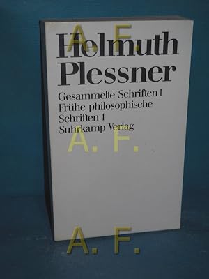 Imagen del vendedor de Frhe philosophische Schriften 1 (Gesammelte Schriften 1) a la venta por Antiquarische Fundgrube e.U.