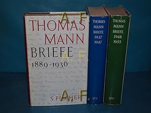 Image du vendeur pour Thomas Mann Briefe 1889 - 1955, und Nachlese (in 3 Bnden) mis en vente par Antiquarische Fundgrube e.U.